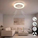 Hanseatic DLVO69222RS 1 Deckenventilator mit Licht Ø 38cm weiß matt
