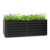 Blumfeldt High Grow Straight Hochbeet 200x60x100cm 1200l Stahl