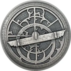 2-Unzen-Silber-Gedenkmünze "Astrolabium" in Antique Finish