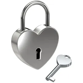 BASI 0006-0700 Vorhängeschloss 45mm Liebesschloss Silber