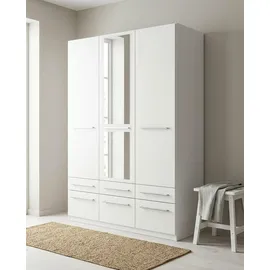 Priess Wäscheschrank Barcelona 140 x 193 x 54 cm Weiß