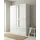 Priess Wäscheschrank Barcelona 140 x 193 x 54 cm Weiß