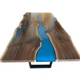 xl moebel gmbh Fluss 220 x 75 x 90 cm braun/blau