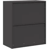 vidaXL Aktenschrank 80 x 40 x 90 cm Schwarz