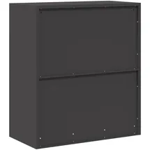 vidaXL Aktenschrank 80 x 40 x 90 cm Schwarz