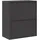 vidaXL Aktenschrank 80 x 40 x 90 cm Schwarz