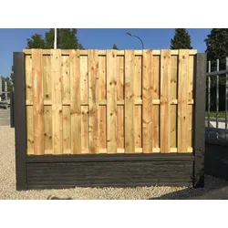 ORIGI WALLS Holz Sichtschutz Holzschirm VERTIKAL 40cm * 199cm