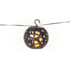 Lumineo Lichterkette Kunststoff 175 cm inkl. LED-Lampe schwarz