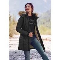 ALPENBLITZ Parka "Wintercharme", Damen, Gr. 34, schwarz, Web, Obermaterial: 100% Polyester. Besatz: 80% Polyacryl, 20% Polyester. Bündchen: 95% Polyester, 5% Elasthan. Futter: 100% Polyester. Wattierung: 100% Polyester.