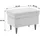 Sconto Hocker Oskar 63 x 43 x 42 cm Grau