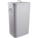 Butlers Universaltonne BINSTER - 41 Liter Mülltonne aus Metall mit abnehmbarem Deckel & Tragegriffen - Perfekt als Futtertonne, Wäschetonne, Mülleimer