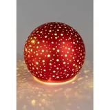 Formano LED Dekoobjekt Red Stars, Rot D:12cm Glas, LED fest integriert, Warmweiß, Batterie betrieben