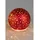 Formano LED Dekoobjekt Red Stars, Rot D:12cm Glas, LED fest integriert, Warmweiß, Batterie betrieben
