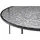 SalesFever Couchtisch rund Schwarz Glas 80 x 45 cm
