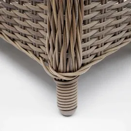 MCW Poly-Rattan Garnitur 7-tlg. Beige/Grau