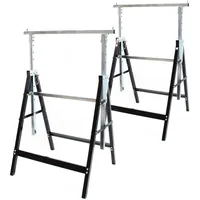 Wiltec Gerüstbock Stahl 58x68x80-130cm grau