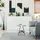 Relaxdays Beistelltisch mit Magazinablage, Metall, MDF, Tischplatte in Holzoptik, Beitisch HBT 55x45x35cm, schwarz/Natur