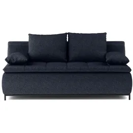 Roller Schlafcouch Stoff 2-Sitzer Blau