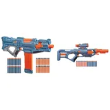 Nerf E9481F03 Elite 2 Turbine CS-18 motorisierter Blaster, 36 Nerf Darts, 18-Dart Clip-Magazin, mit Erweiterungsoptionen & Elite 2.0 Eaglepoint RD-8 Blaster, 8-Dart Trommel, 16 Nerf Darts, Bolzen