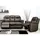vente-unique Relaxsofa Leder 3-Sitzer - Braun - EVASION