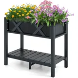 Costway Hochbeet 86 x 45 x 73 cm Schwarz