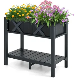 Costway Hochbeet 86 x 45 x 73 cm Schwarz