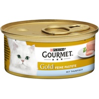 Sparpaket Gourmet Gold Feine Pastete 48 x 85 g - Mixpaket 1 (Huhn, Rind, Thunfisch, Truthahn)