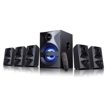 FD F3800X Lautsprecherset (5,1 Kanal, 80 W, Universal, Schwarz, MDF, Kunststoff, FM)