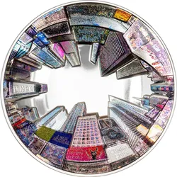 3 Unzen-Silber-Gedenkmünze "360°-Blick New York"