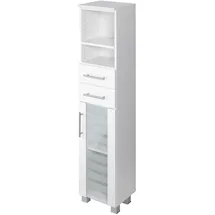 WELLTIME Jaca Midischrank 30 x 130 x 27 cm Weiß