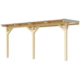Weka Terrassenüberdachung 434 x 379 cm beige