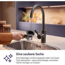 Philips Baristina Espressomaschine BAR320/60 mit Bean Swap Schwarzgrau / Schwarz