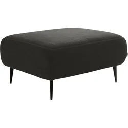 Hocker DESIGNWERK "Forma", schwarz (charcoal), B:90cm H:47cm T:70cm, Flachgewebe 100% Polyester, Struktur 98% Polyester, 2% Acryl, Hocker, Polsterhocker, in hochwertiger Verarbeitung