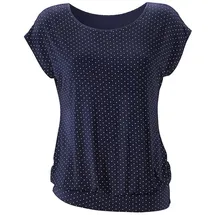 LASCANA Longshirt Marine-gepunktet 40/42