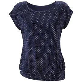 LASCANA Longshirt Marine-gepunktet 40/42
