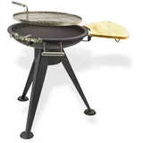 Rundgrill Dreibein Grill Holzkohlegrill Barbecue BBQ 55 Cm Edelstahl Drehrost
