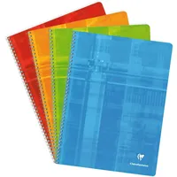 Clairefontaine 5x Spiralbuch 24x32cm 90 Blatt FR Lineatur Sortiert