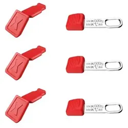 TetheredTool Clips + ColorCode Clips rot, je 3 Stück 122 mm 006306TCR