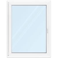 Fenster 100x130 cm, Kunststoff Profil aluplast IDEAL® 4000, Weiß, 1000x1300 mm, einteilig festverglast, 2-fach Verglasung, individuell konfigurieren
