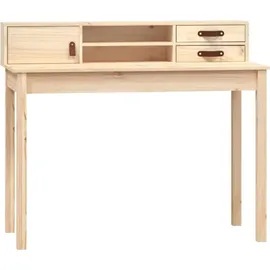 vidaXL Schreibtisch 110x50x93 cm Massivholz Kiefer