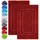 NatureMark 2er Pack Badvorleger | Premium Qualität | 100% Baumwolle | 50 x 80 cm | Duschvorleger Duschmatte Doppelpack | Farbe: Bordeaux rot