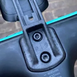 Closethegap Hidemybell Fahrradcomputerhalterung - Schwarz/Silber - Einheitsgröße