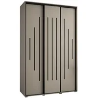 Abiks möbel MÖBEL Kryspol Schwebetürenschrank, Kaschmir, Metall, Nachbildung, 10