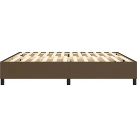 vidaXL Boxspringbettgestell Dunkelbraun 200x200 cm Stoff - Braun