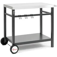 BBQ-Toro Beistelltisch 85 x 50 x 81 cm Metall schwarz