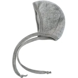 engel naturkleidung Engel Beanie Baby Häubchen aus Bio Merinoschurwolle grau 62 / 68