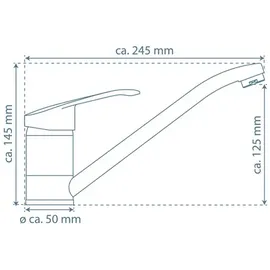 Schütte Spültischarmatur silberfarben S33290