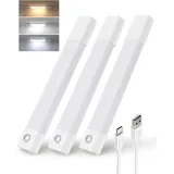 EZVALO Schrankbeleuchtung 20CM*3 Stück,30 LED Schrankleuchte Led Mit Bewegungsme