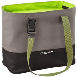 Cloer 810-14 Isoliertasche, Lunch Care System, Lunchbag für bis zu 3 Lunchboxen, Isolierfunktion, Reflektierendes Logo, Polyester, Grün, 9 Liter
