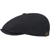 Stetson Hatteras Noir Schirmmütze Uni meliert Damen und Herren Herbst Winter blau 57 cm - 57